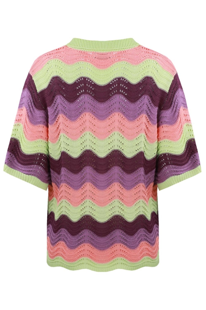 WITHNEY BLOUSE 25ZFLF02 231812 FLOWER PEACH/DEEP PURPLE